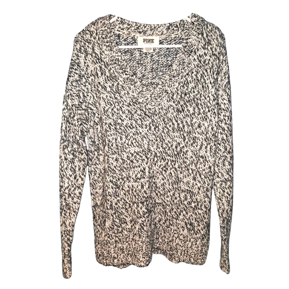 Victoria Secret PINK Knit V-neck Sweater with Acrylic,  Size small